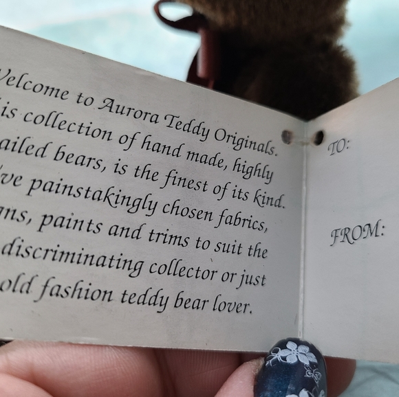 🐻 Vintage NWT Aurora Teddy Original - Picture 9 of 14